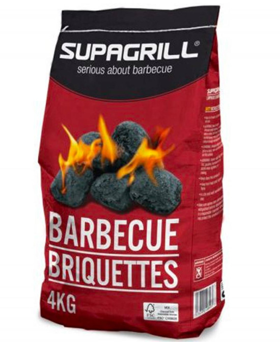 4KG Bag Charcoal Briquettes | Masterbuild & Charcoal | Charcoal